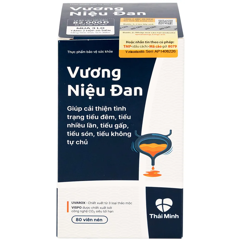 VIÊN UỐNG GIẢM TIỂU ĐÊM VƯƠNG NIỆU ĐAN THÁI MINH 2X10 9