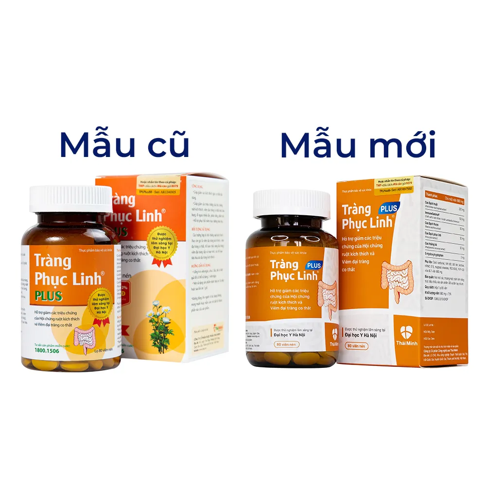 VIÊN UỐNG GIẢM TRIỆU CHỨNG RUỘT KÍCH THÍCH TRÀNG PHỤC LINH PLUS THÁI MINH 2X10 2