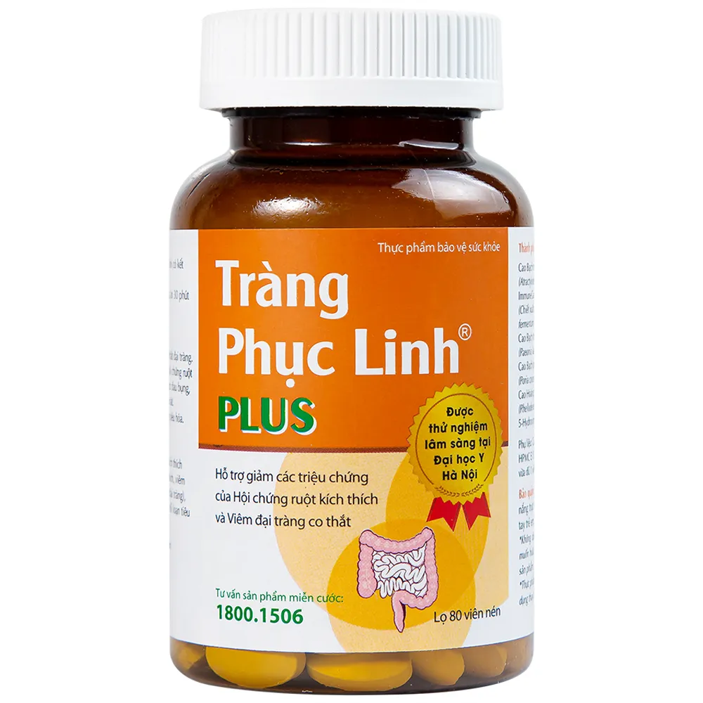 VIÊN UỐNG GIẢM TRIỆU CHỨNG RUỘT KÍCH THÍCH TRÀNG PHỤC LINH PLUS THÁI MINH 2X10 12