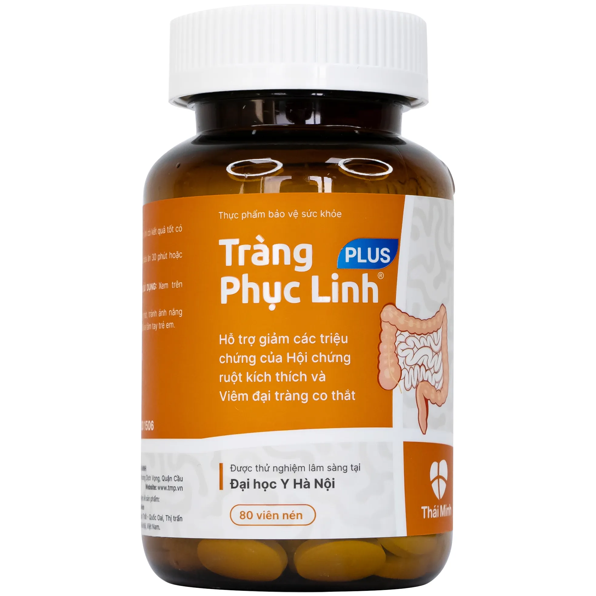 VIÊN UỐNG GIẢM TRIỆU CHỨNG RUỘT KÍCH THÍCH TRÀNG PHỤC LINH PLUS THÁI MINH 2X10 9