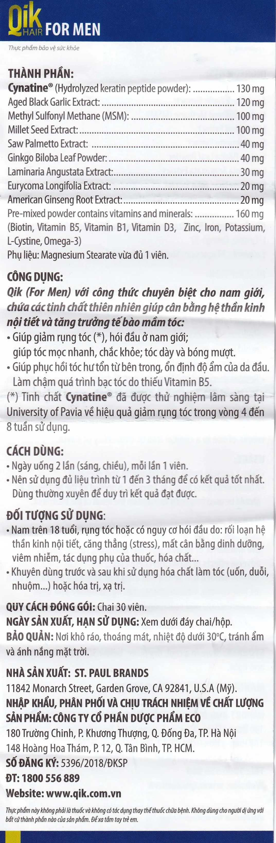 Qik For Men lọ 30 viên 6