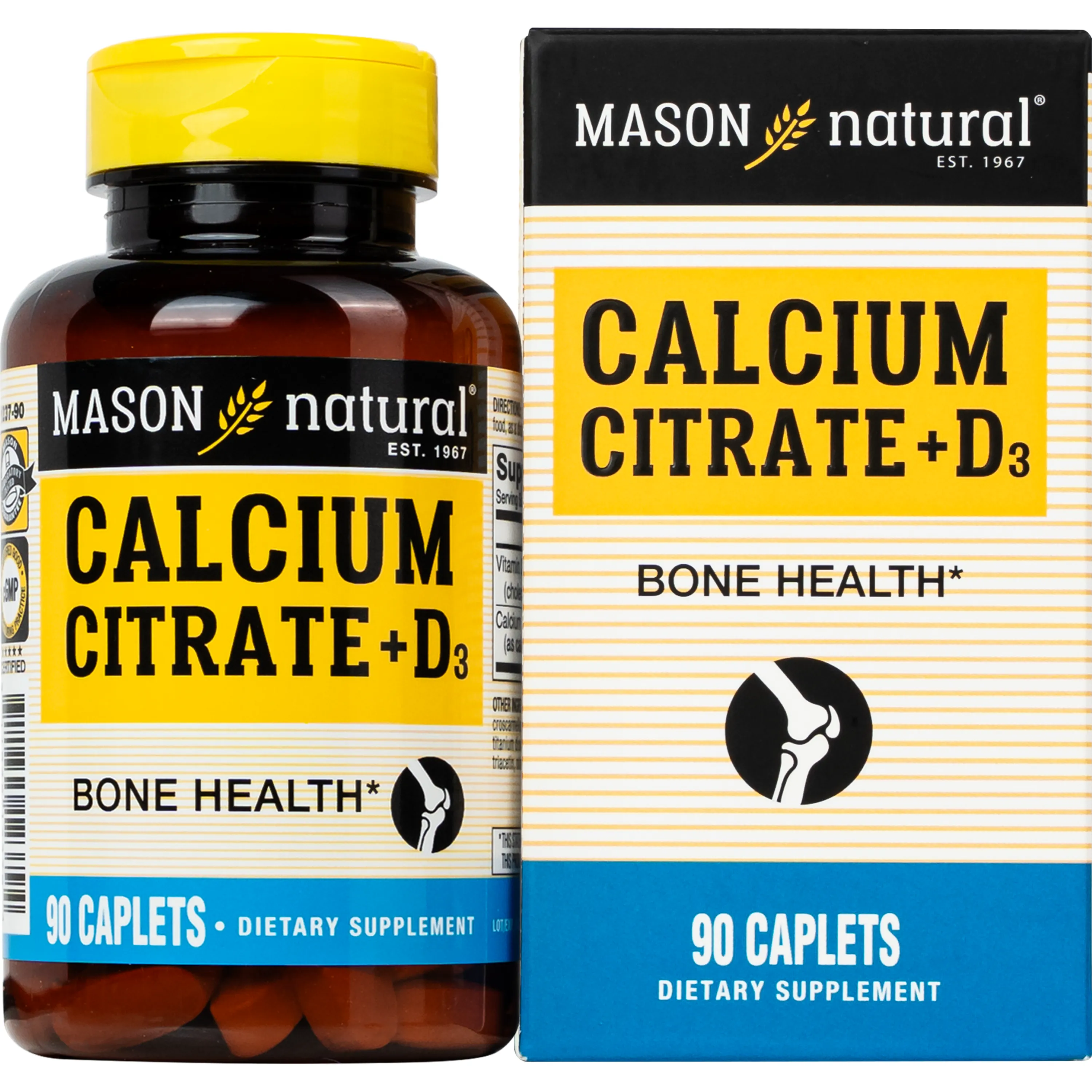 VIÊN UỐNG GIÚP XƯƠNG CHẮC KHỎE MASON NATURAL CALCIUM CITRATE + D3 90V
