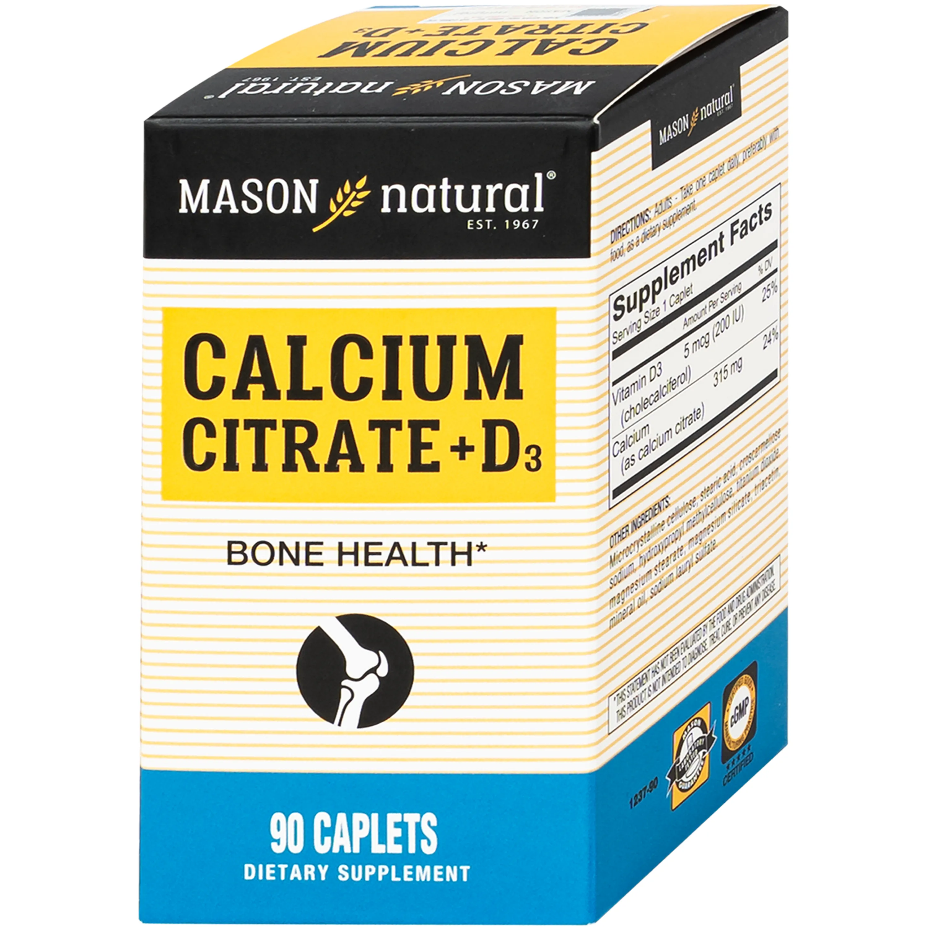 VIÊN UỐNG GIÚP XƯƠNG CHẮC KHỎE MASON NATURAL CALCIUM CITRATE + D3 90V 2