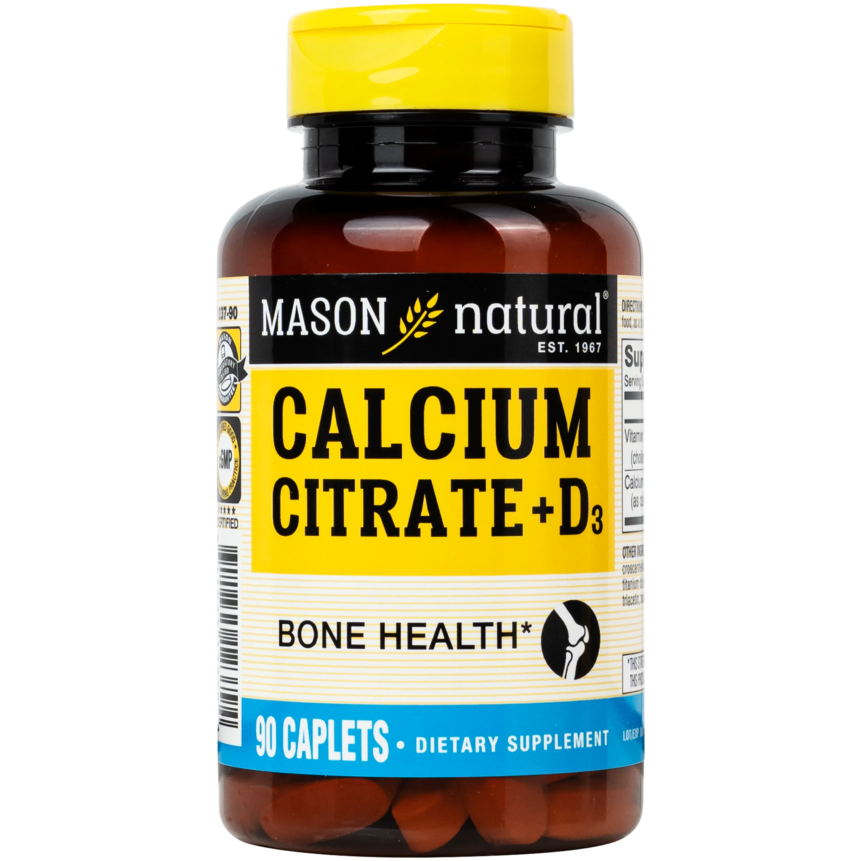 VIÊN UỐNG GIÚP XƯƠNG CHẮC KHỎE MASON NATURAL CALCIUM CITRATE + D3 90V 5