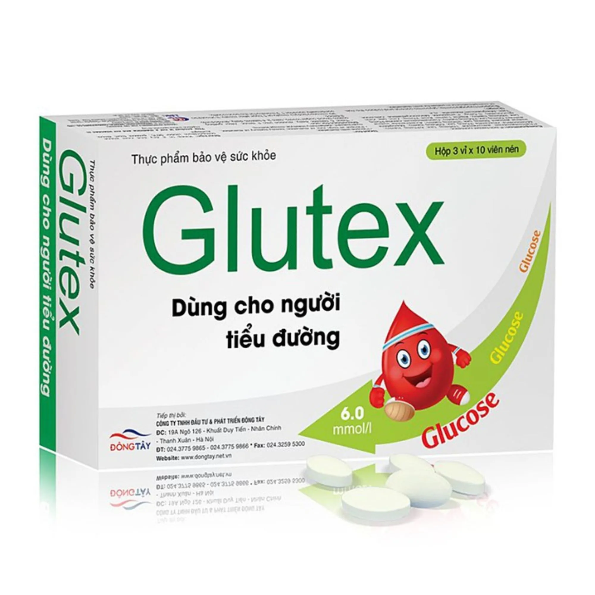 Viên uống Glutex Đông Tây – Hỗ trợ kiểm soát đường huyết, giảm biến chứng tiểu đường