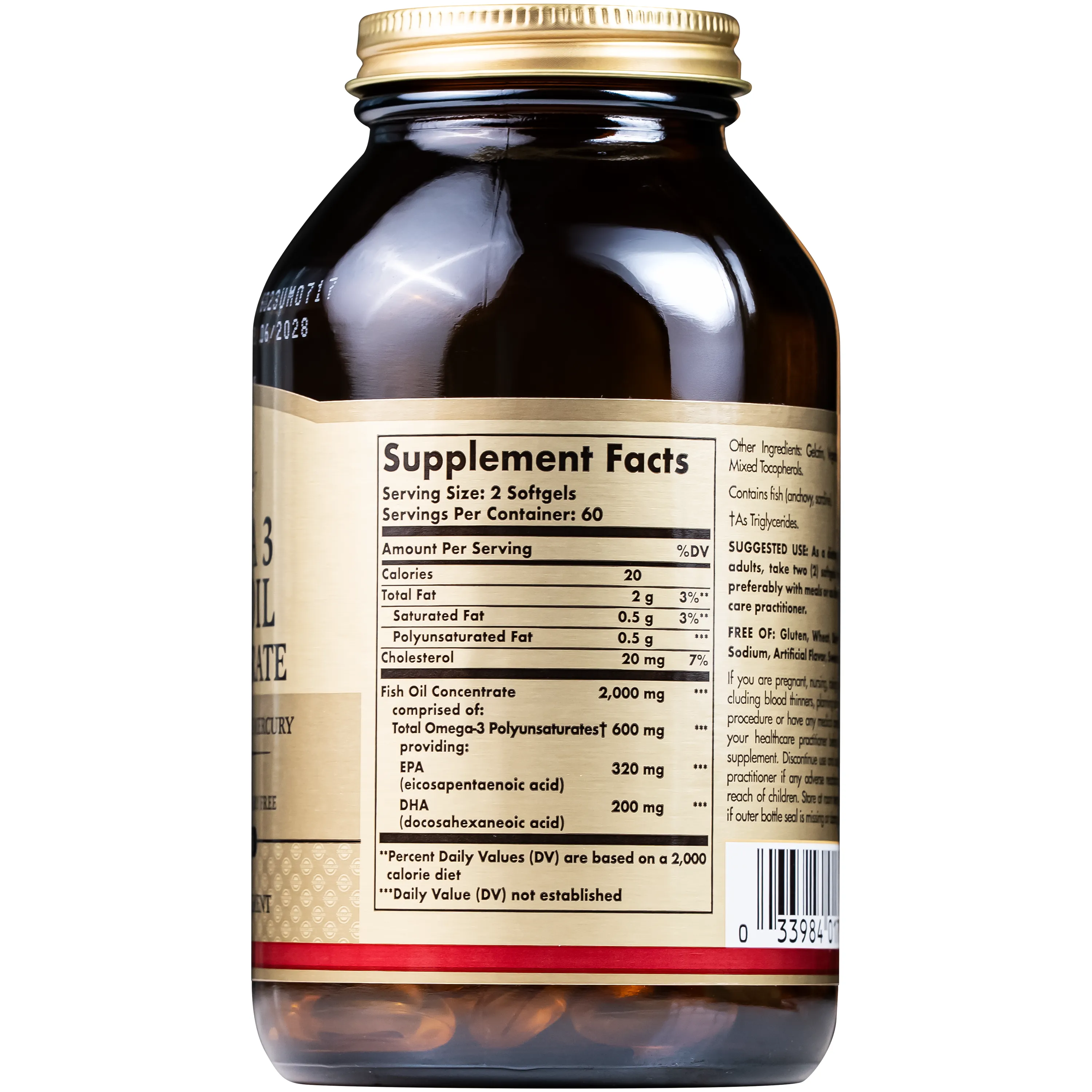 Dầu cá Solgar Omega 3 Fish Oil Concentrate 2