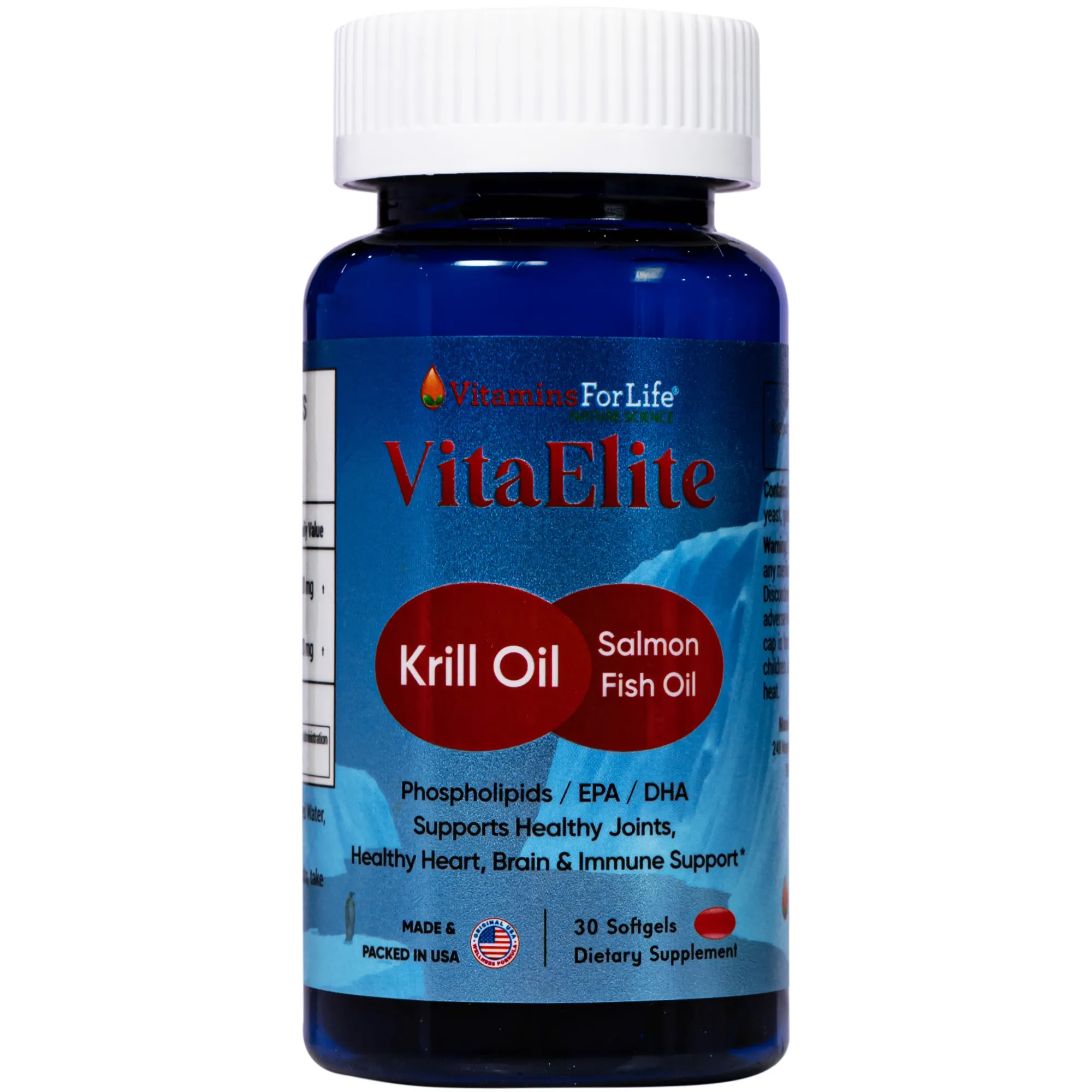 VIÊN UỐNG HỖ TRỢ CẢI THIỆN TRÍ NHỚ, HỖ TRỢ GIẢM NGUY CƠ XƠ VỮA MẠCH VITA ELITE VITAMINS FOR LIFE 30V 8