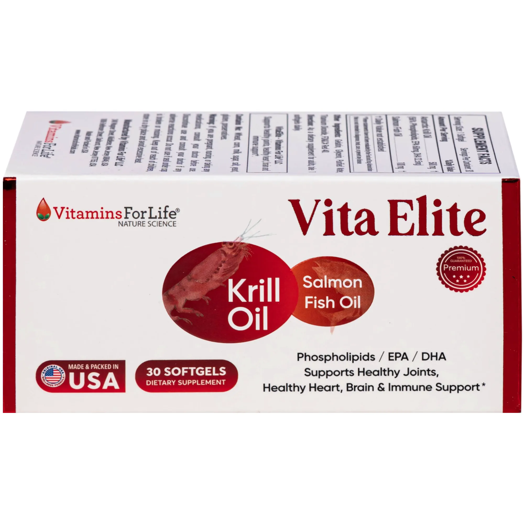 VIÊN UỐNG HỖ TRỢ CẢI THIỆN TRÍ NHỚ, HỖ TRỢ GIẢM NGUY CƠ XƠ VỮA MẠCH VITA ELITE VITAMINS FOR LIFE 30V 10