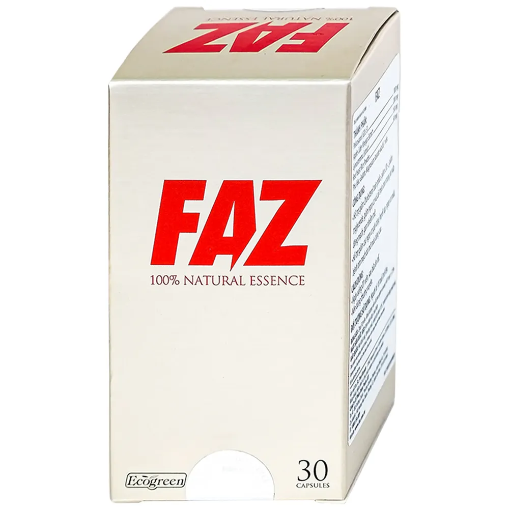Viên uống FAZ Ecogreen hỗ trợ giảm cholesterol toàn phần, giảm LDL-c (30 viên) 8