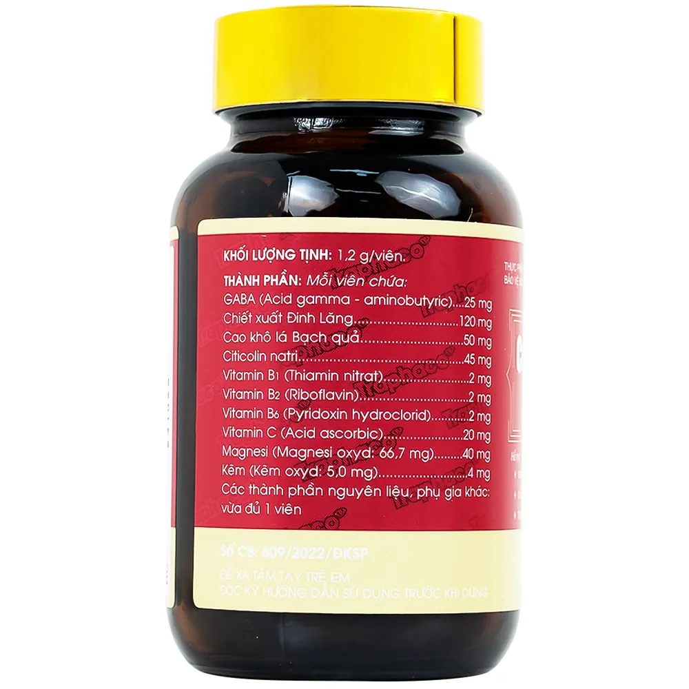 VIÊN UỐNG HỖ TRỢ GIẢM CĂNG THẲNG, CẢI THIỆN MẤT NGỦ, TĂNG CƯỜNG HOẠT ĐỘNG NÃO BỘ CEBRATON PREMIUM TRAPHACO 60V 13
