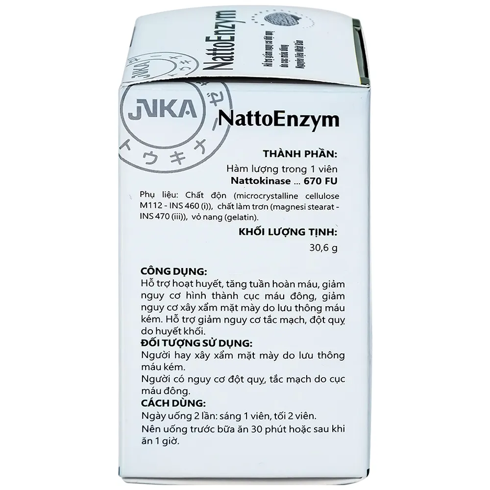 VIÊN UỐNG HỖ TRỢ HOẠT HUYẾT NATTOENZYM DHG 3X10 9
