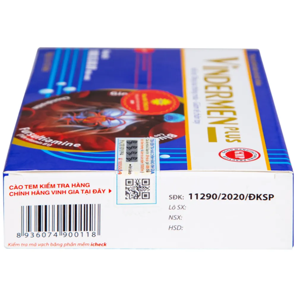 Thực phẩm bảo vệ sức khỏe Vindermen Plus (30 viên) 12