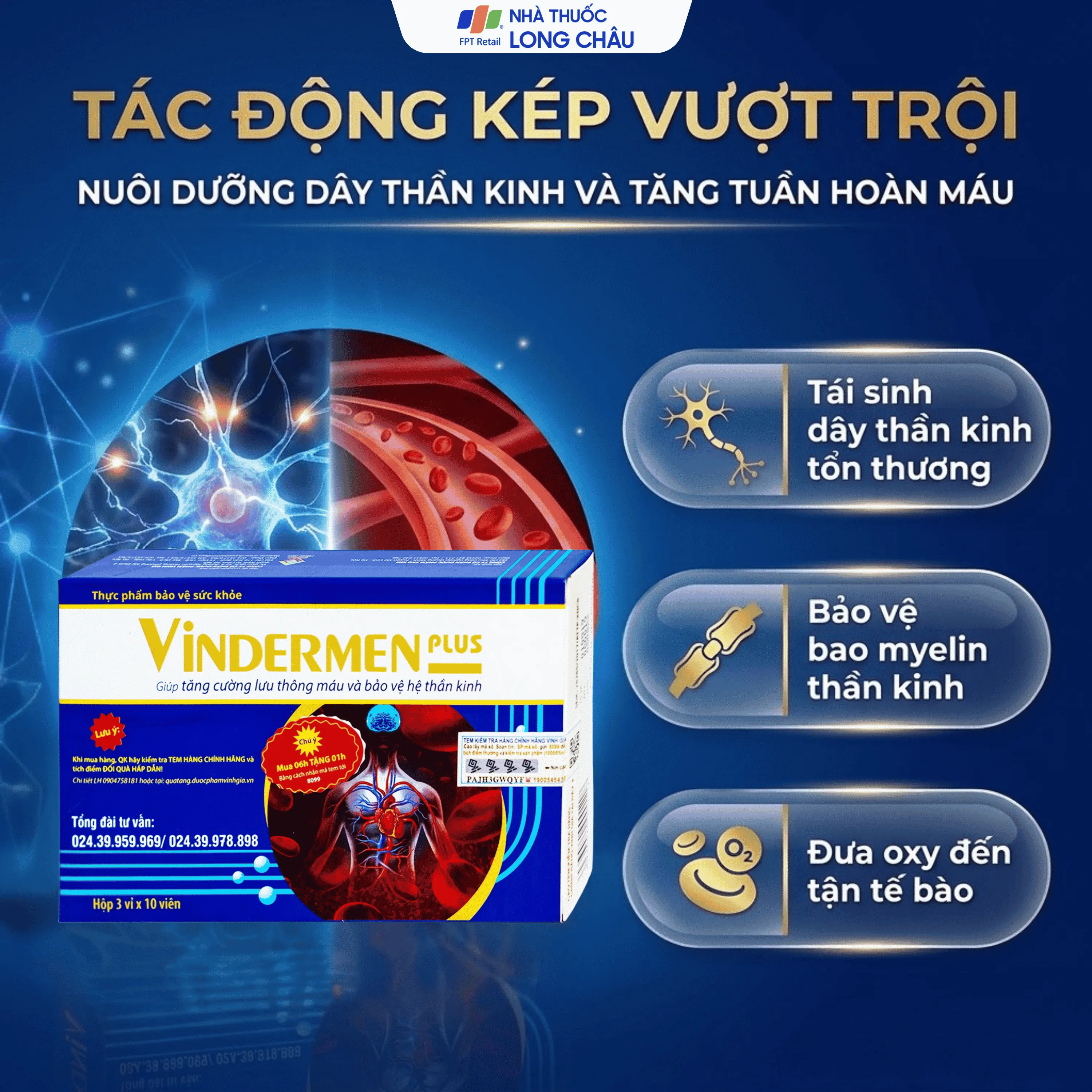 Thực phẩm bảo vệ sức khỏe Vindermen Plus (30 viên) 4