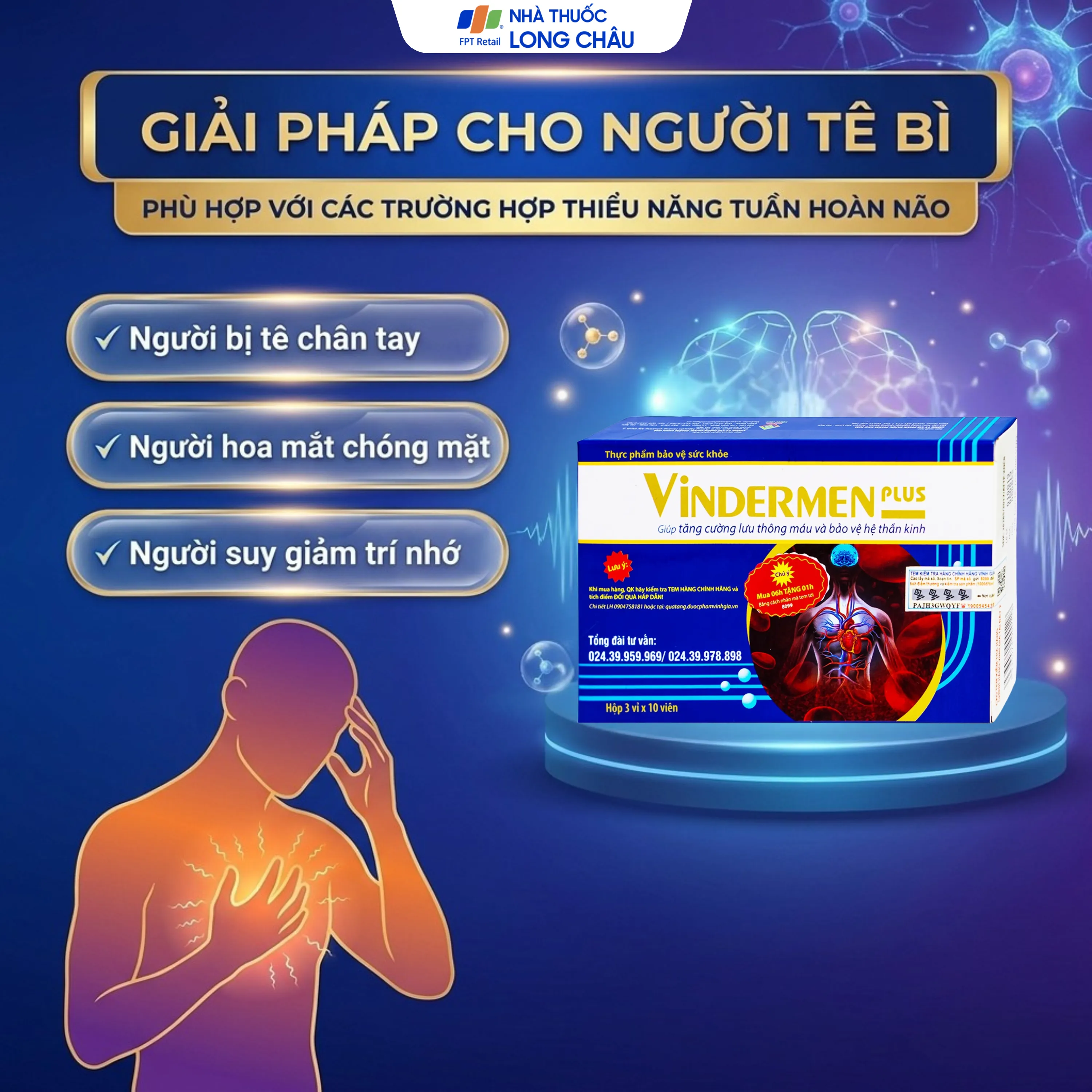 Thực phẩm bảo vệ sức khỏe Vindermen Plus (30 viên) 5