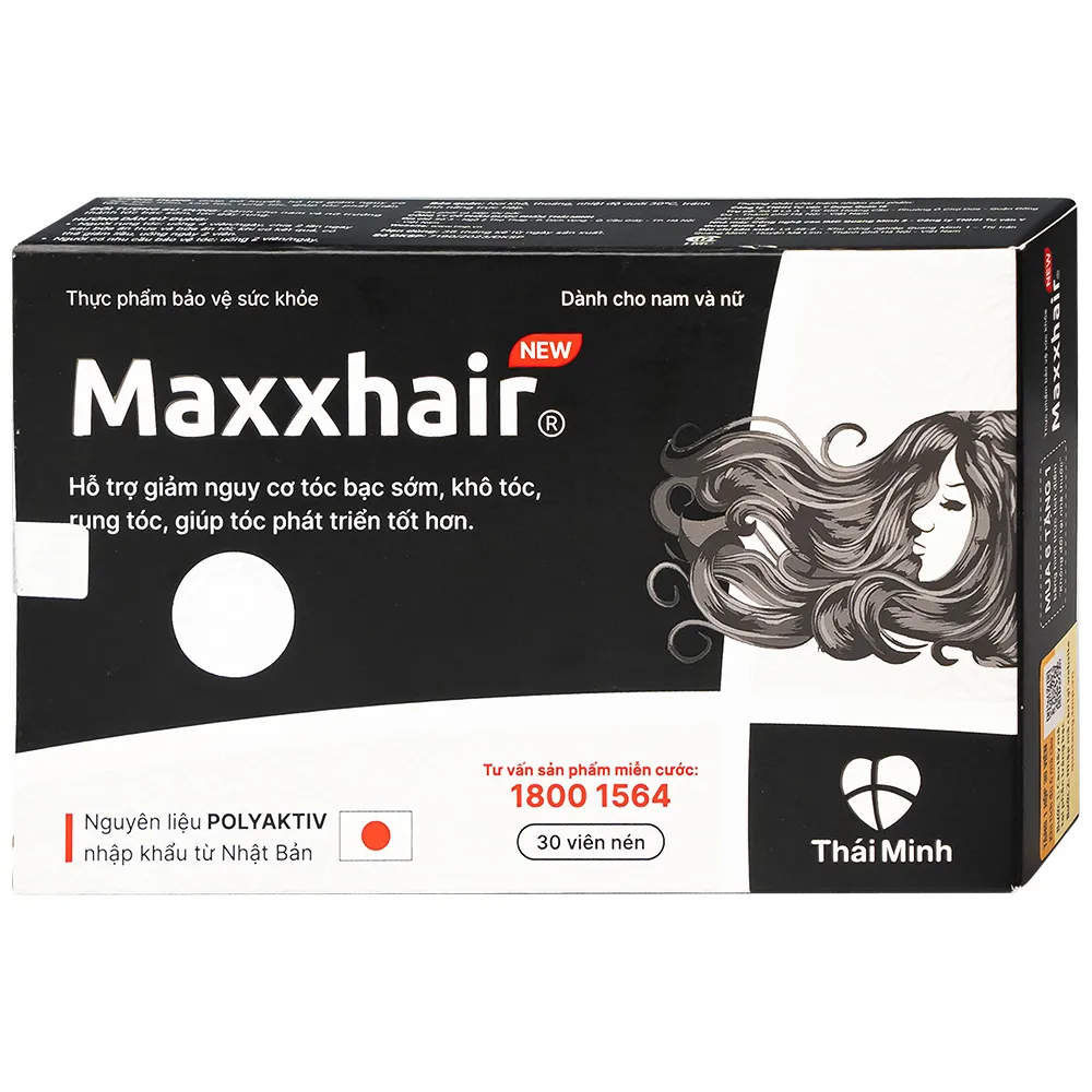 VIÊN UỐNG HỖ TRỢ MỌC TÓC MAXXHAIR NEW THÁI MINH 3X10