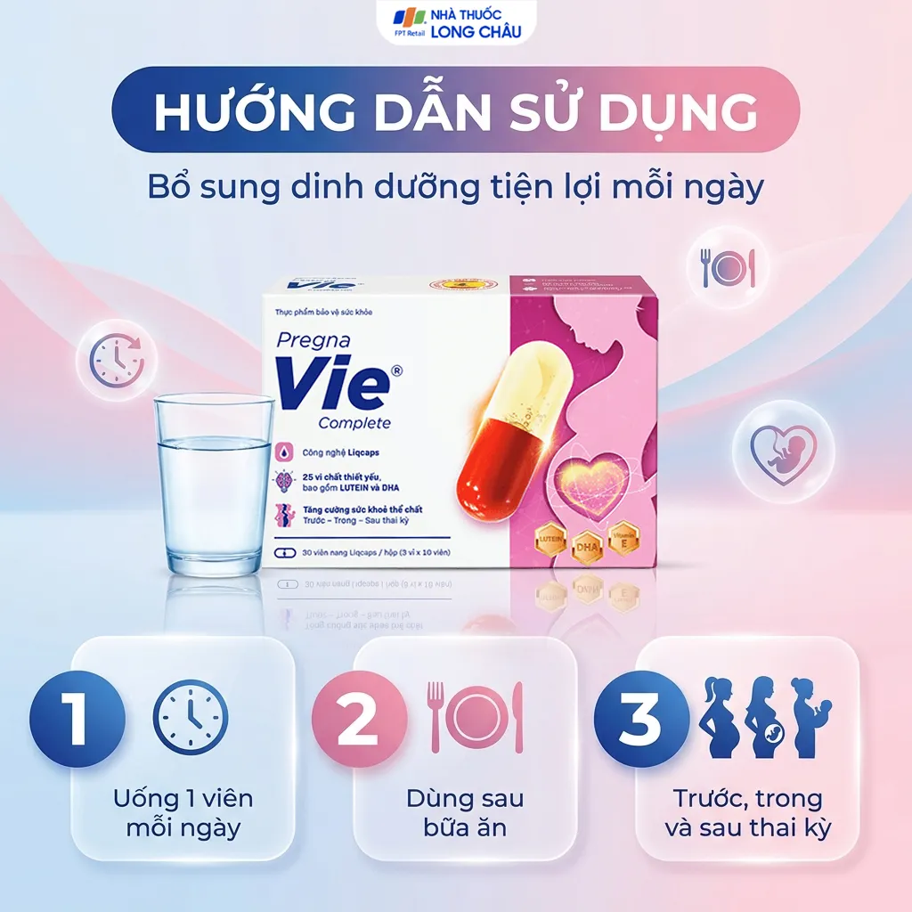 Viên uống Pregnavie Complete bổ sung dinh dưỡng cho mẹ bầu (hộp 30 viên) 5
