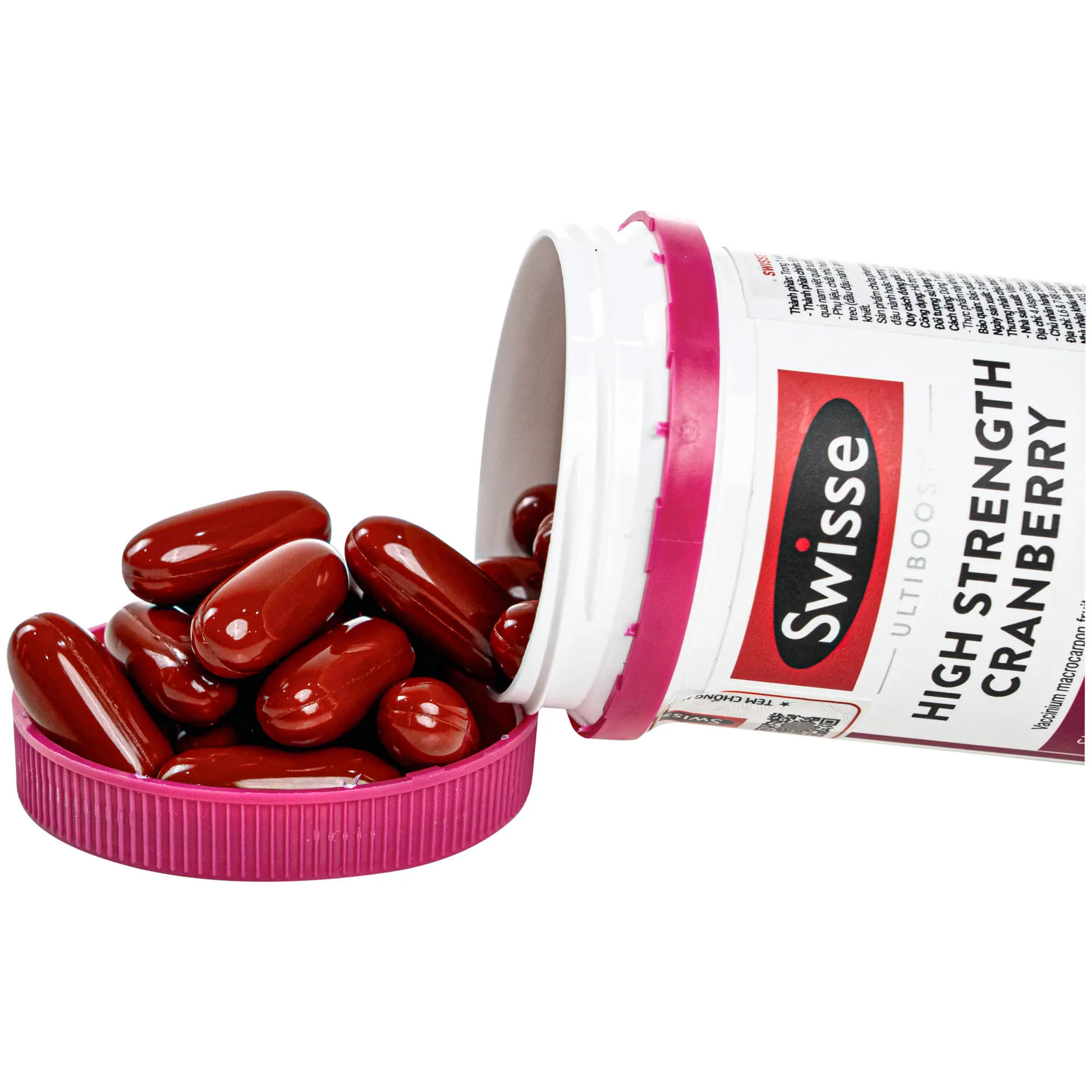 VIÊN UỐNG HỖ TRỢ SỨC KHỎE ĐƯỜNG TIẾT NIỆU SWISSE ULTIBOOST HIGH STRENGTH CRANBERRY 30V 6