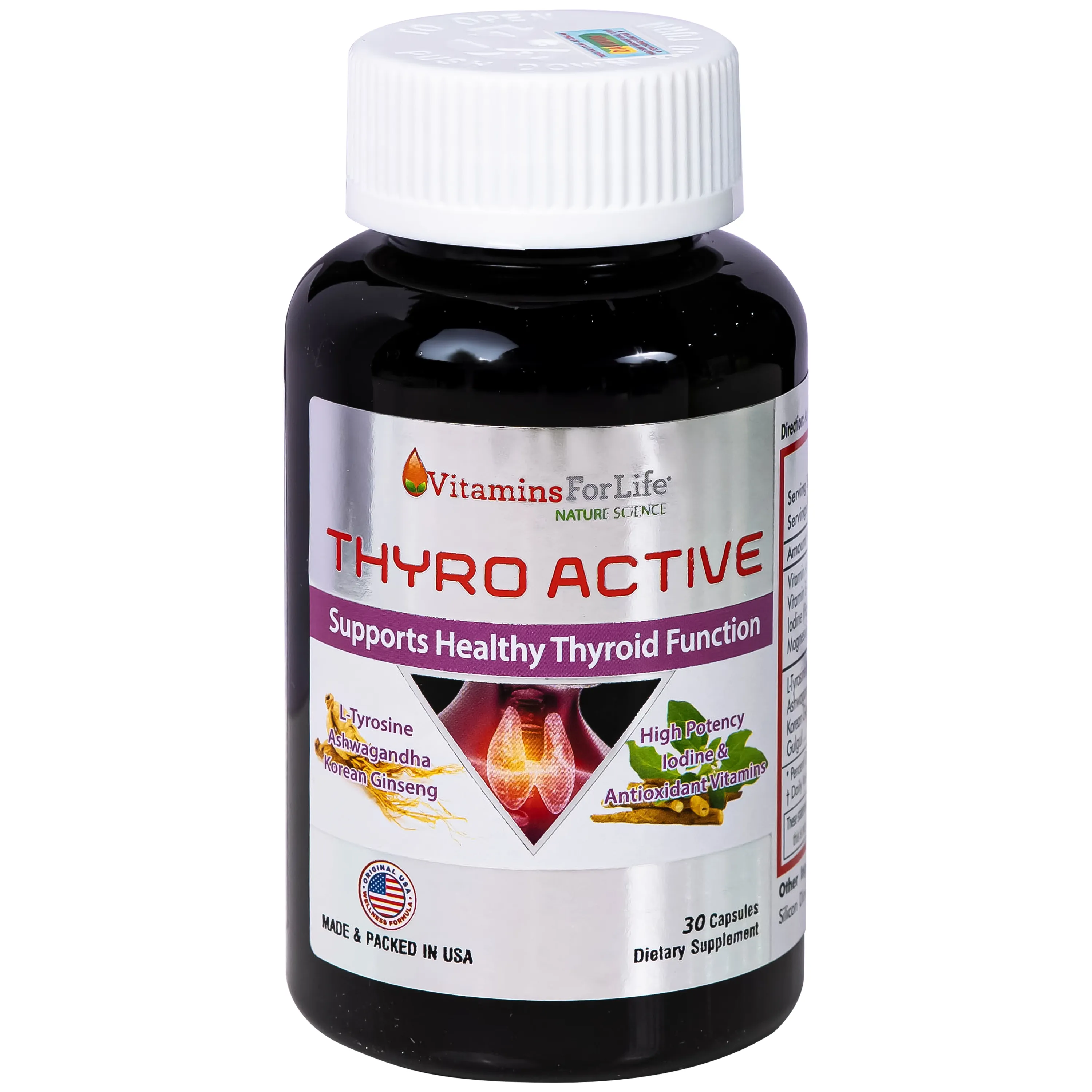 Thực phẩm bảo vệ sức khỏe Thyro Active - hỗ trợ và tăng cường sức khỏe tuyến giáp (Hộp 30 Viên) 4