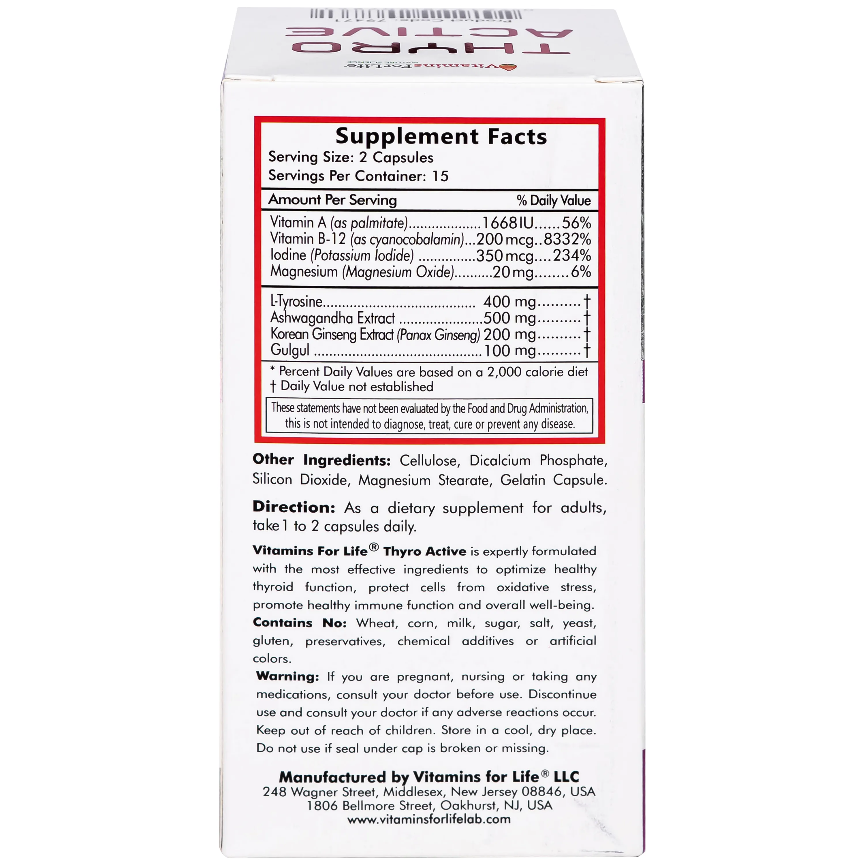 Thực phẩm bảo vệ sức khỏe Thyro Active - hỗ trợ và tăng cường sức khỏe tuyến giáp (Hộp 30 Viên) 7