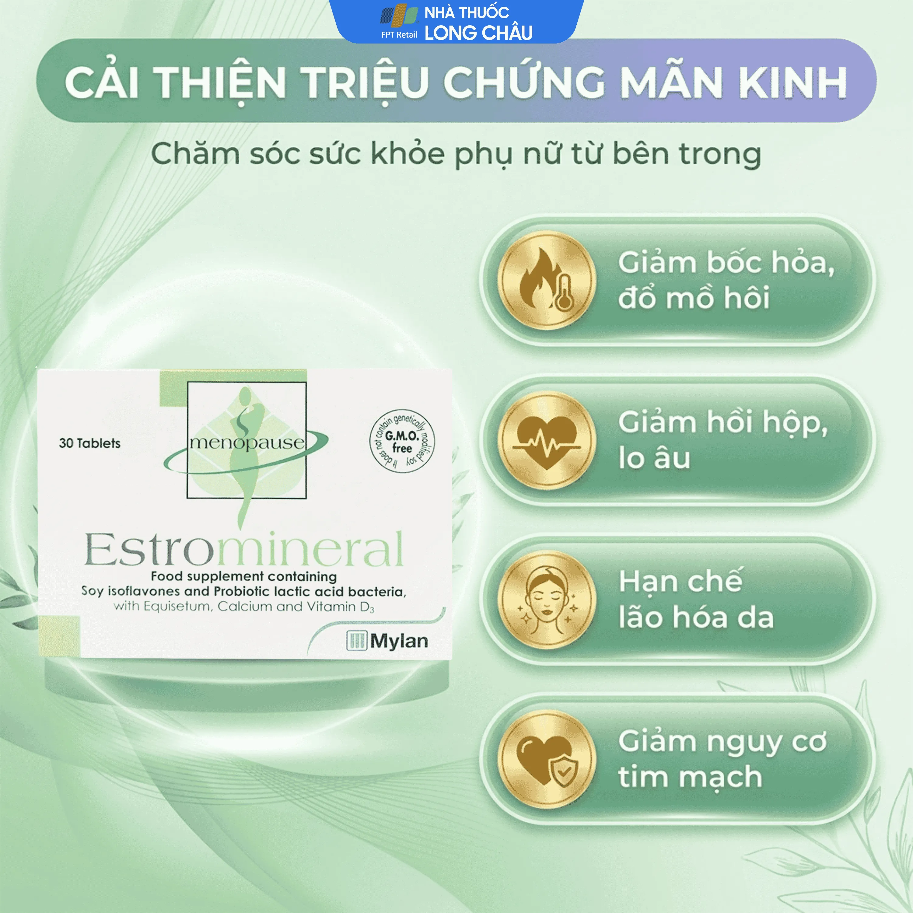 VIÊN UỐNG HỖ TRỢ TĂNG CƯỜNG NỘI TIẾT TỐ ESTROMINERAL MEDA PHARMA 3X10 4
