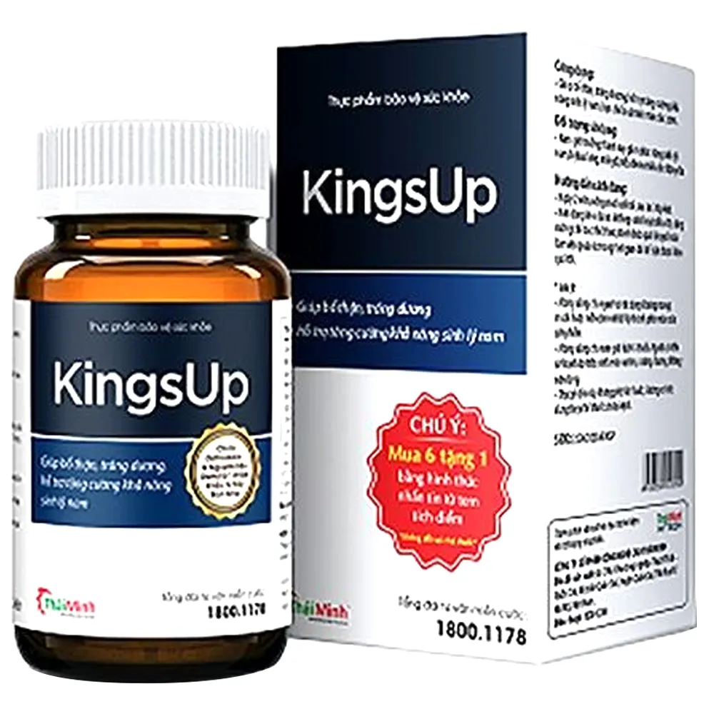 VIÊN UỐNG HỖ TRỢ TĂNG CƯỜNG SINH LÝ KINGSUP THÁI MINH 30V