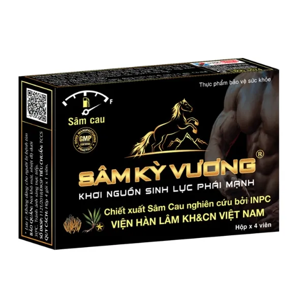 Viên Uống Hỗ Trợ Tăng Cường Sinh Lý Nam Giới Sâm Kỳ Vương - Hộp 4 viên