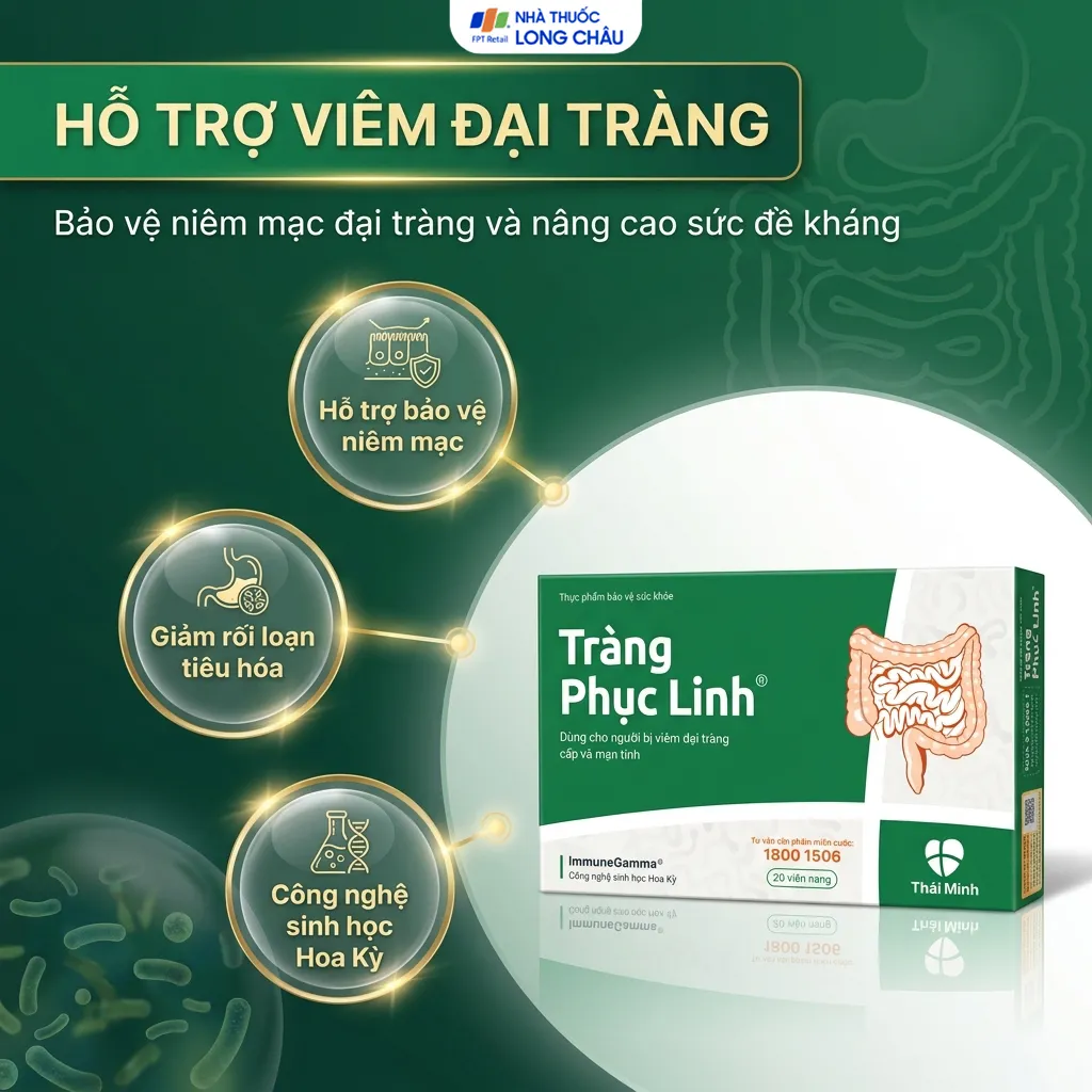 Viên uống Tràng Phục Linh Thái Minh (2 vỉ x 10 viên) hỗ trợ viêm đại tràng 2