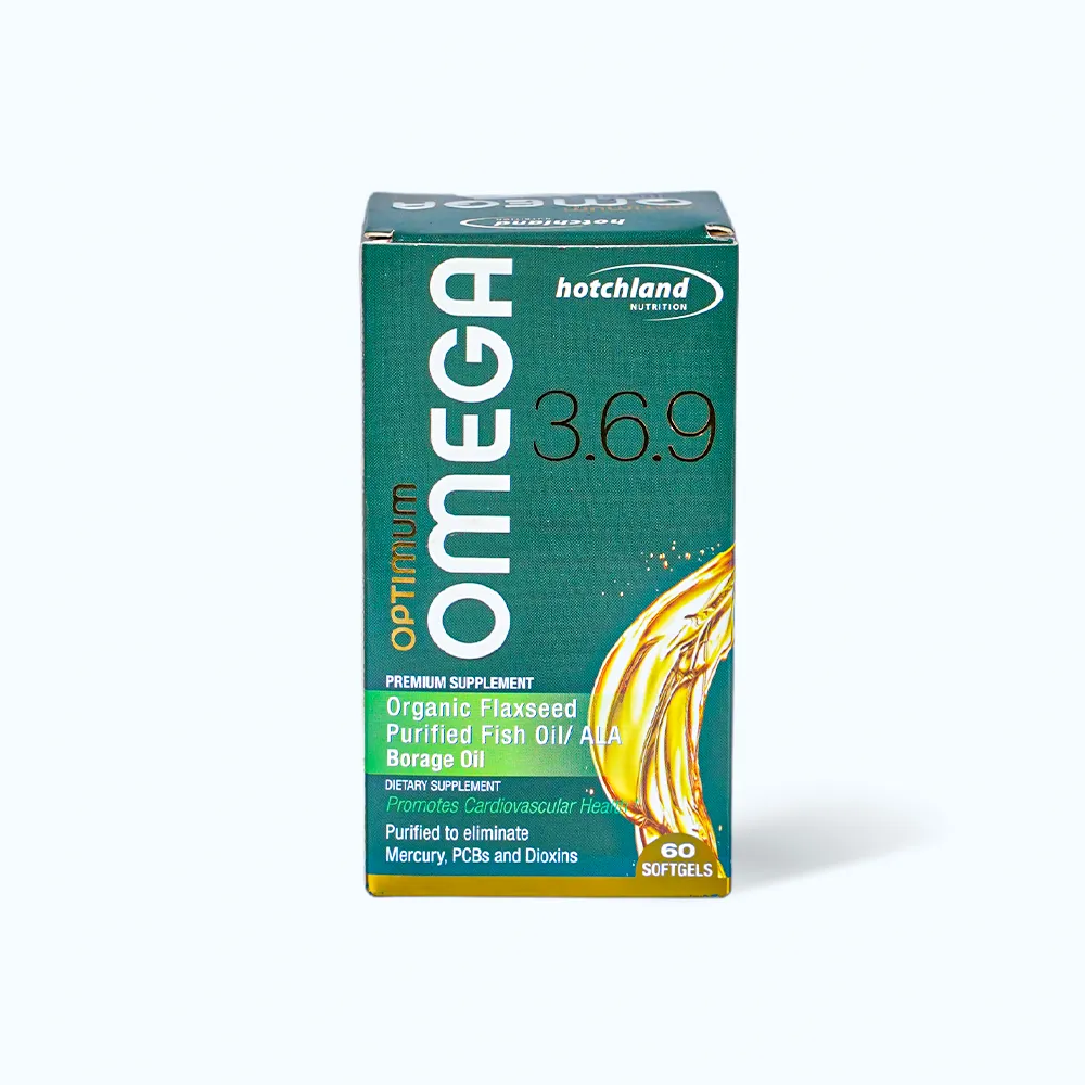 Viên uống Hotchland - Optimum Omega 3.6.9 (hộp 60 viên) bổ mắt, bổ não