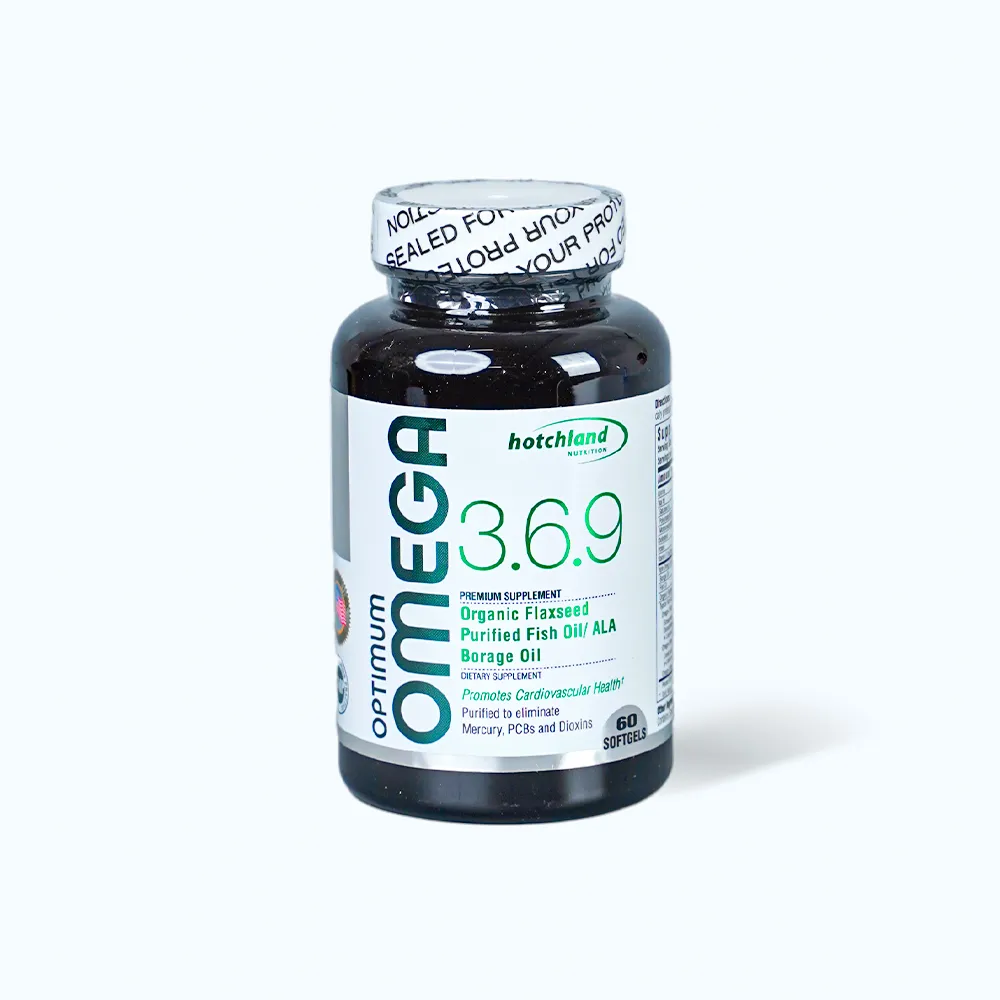 Viên uống Hotchland - Optimum Omega 3.6.9 (hộp 60 viên) bổ mắt, bổ não 6
