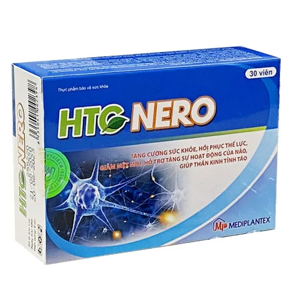 Viên uống HTC Nero hỗ trợ giúp thần kinh tỉnh táo, tăng sự hoạt động của não (Hộp 30 viên)