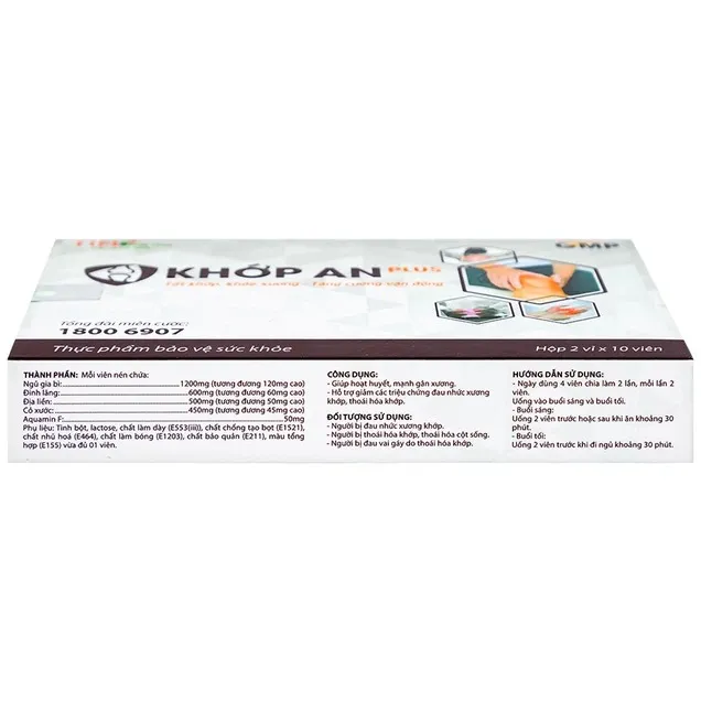 Thực phẩm bảo vệ sức khỏe Khớp An Plus (20 viên) 4