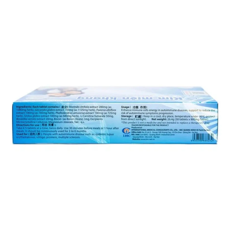 Thực phẩm bảo vệ sức khỏe Kim Miễn Khang (180 viên) 3