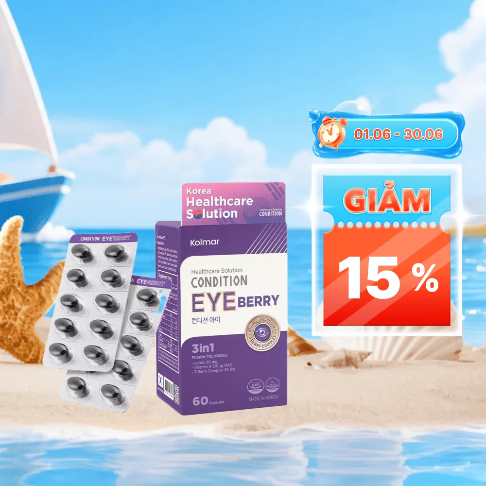 Viên Uống Kolmar Condition Eye Bổ Mắt - Sức Khỏe Cho Vùng Mắt (6 Vi X 10 Viên)