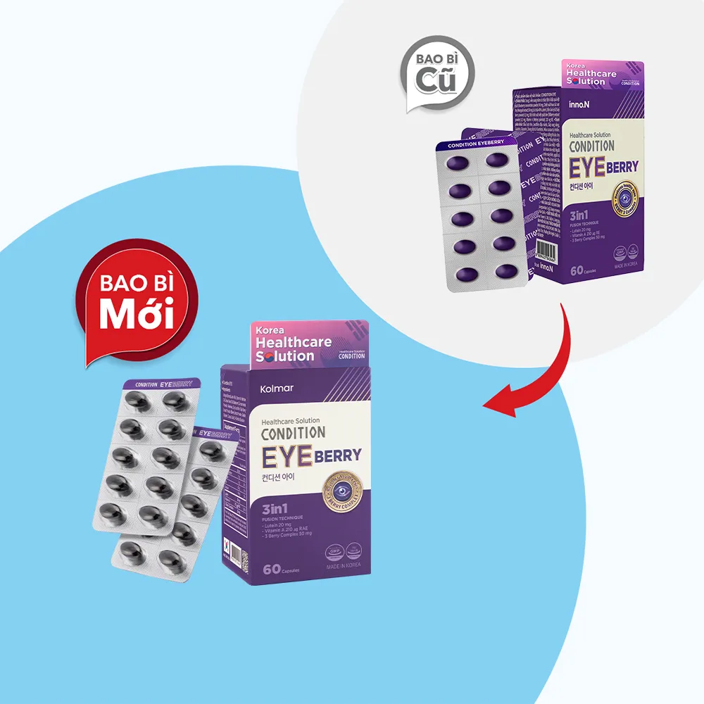 Viên Uống Kolmar Condition Eye Bổ Mắt - Sức Khỏe Cho Vùng Mắt (6 Vi X 10 Viên) 5