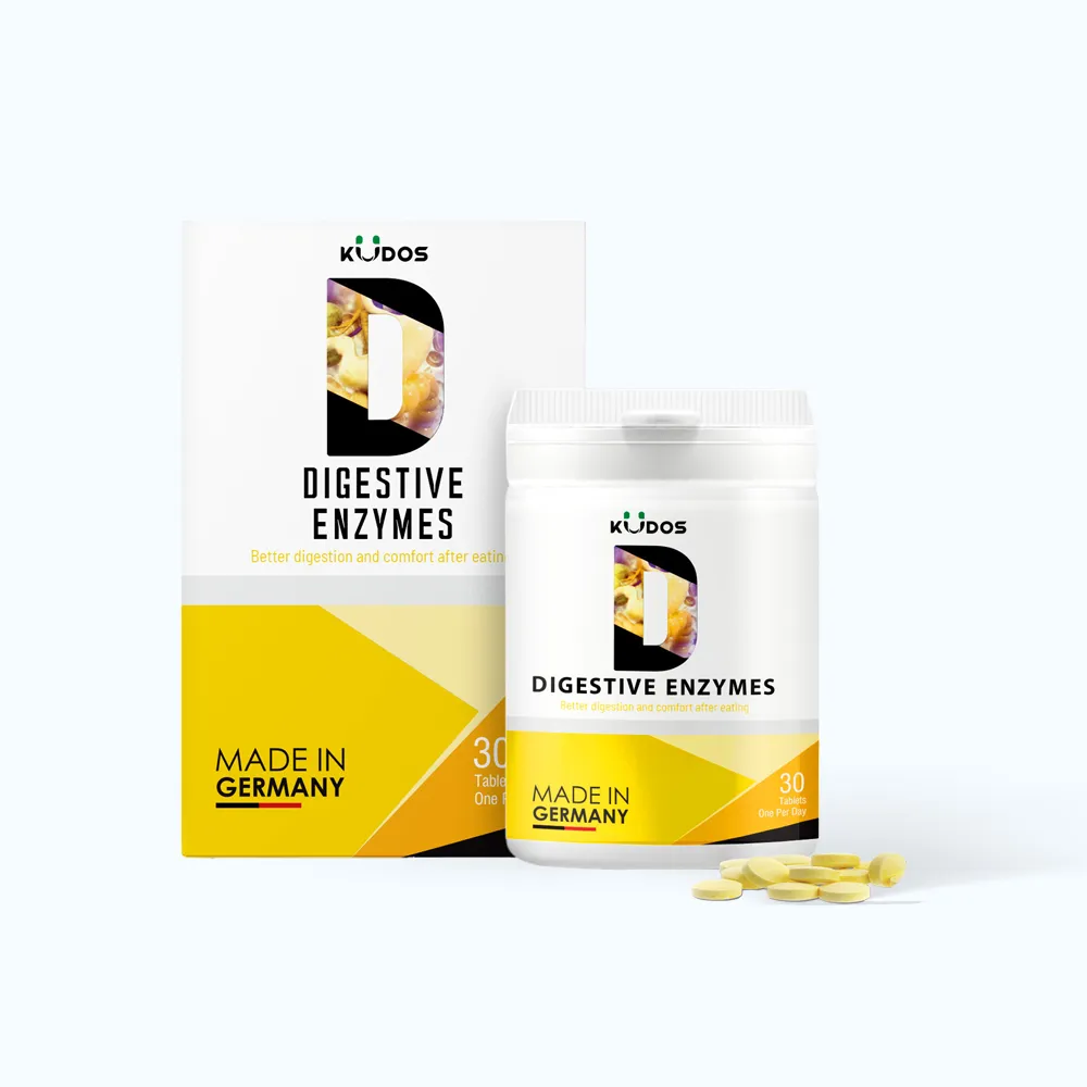 Viên uống Kudos Digestive Enzymes (Hộp 30 viên) giúp bổ sung men tiêu hóa 2