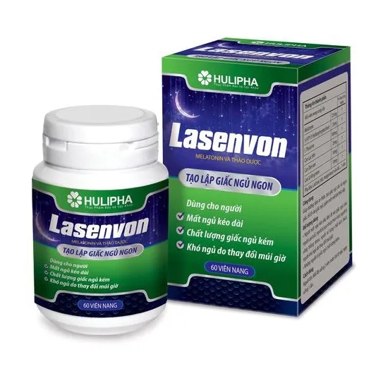 Viên uống Lasenvon Hulipha hỗ trợ dưỡng tâm, an thần, ngủ ngon (60 viên)