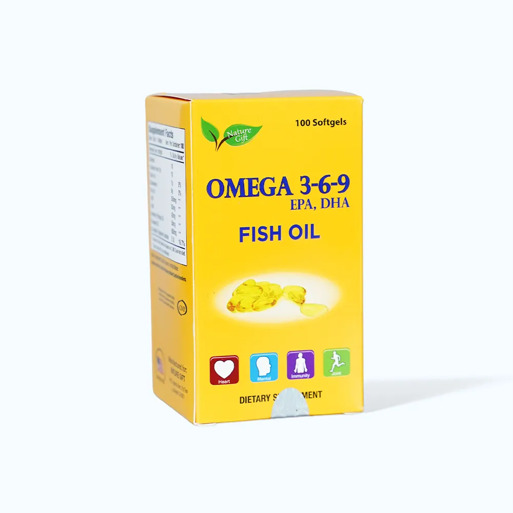 Viên uống Nature Gift Omega 3-6-9 Fish Oil 100 viên hỗ trợ tim, não, mắt 2