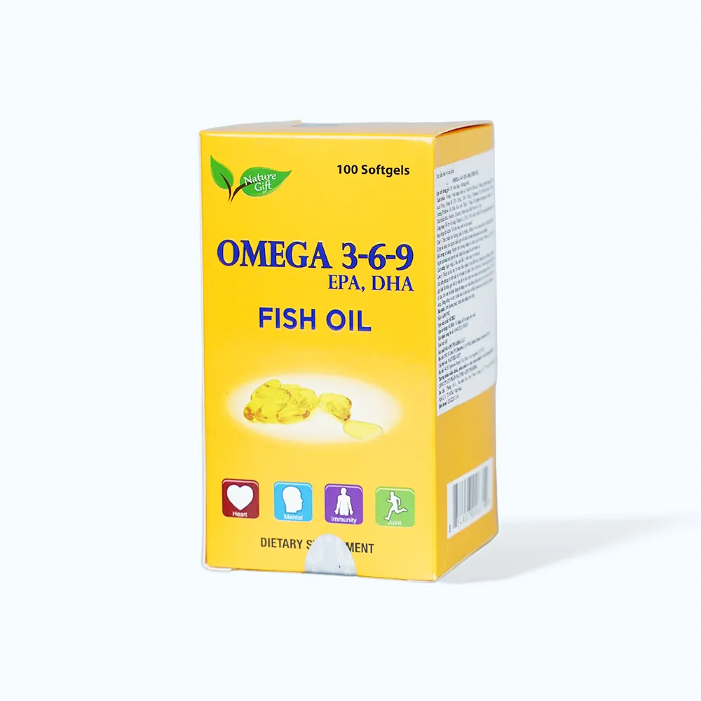 Viên uống Nature Gift Omega 3-6-9 Fish Oil 100 viên hỗ trợ tim, não, mắt 3