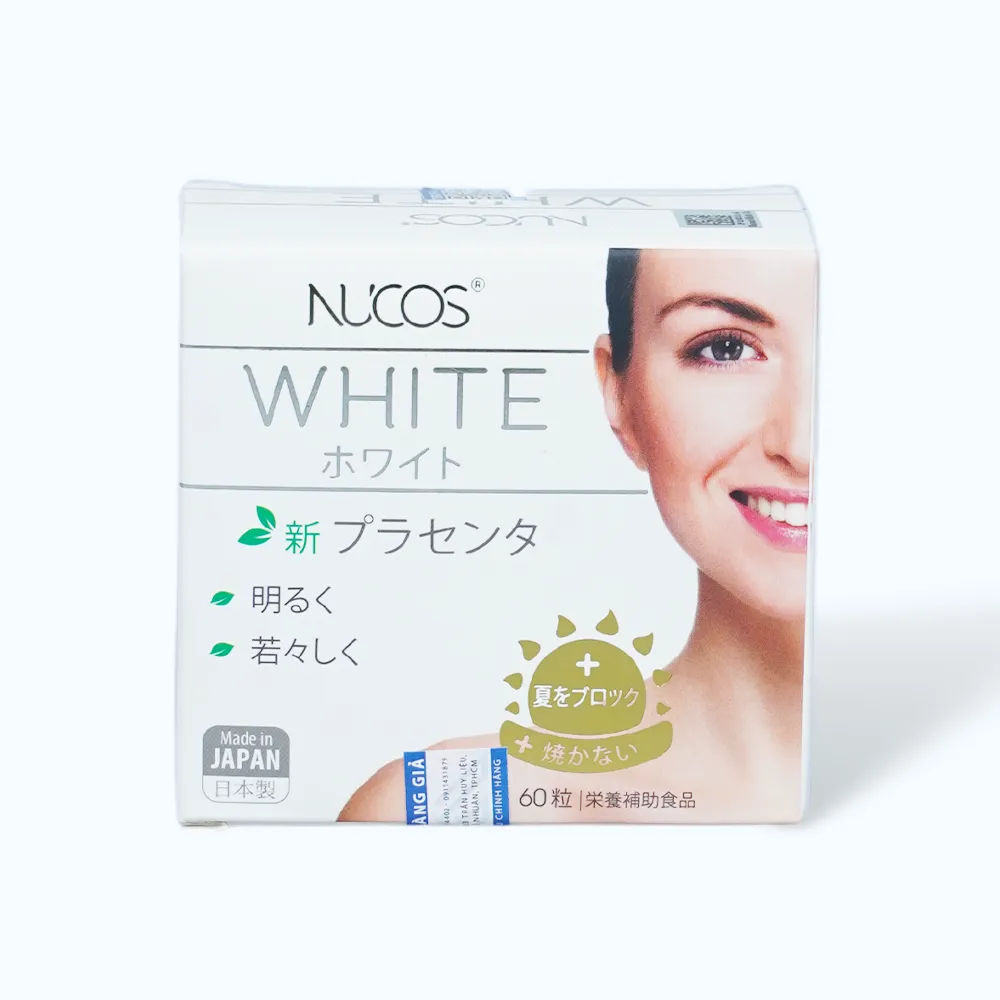 Viên uống Nucos White (hộp 60 viên) giảm thâm nám, giúp da sáng khỏe 2