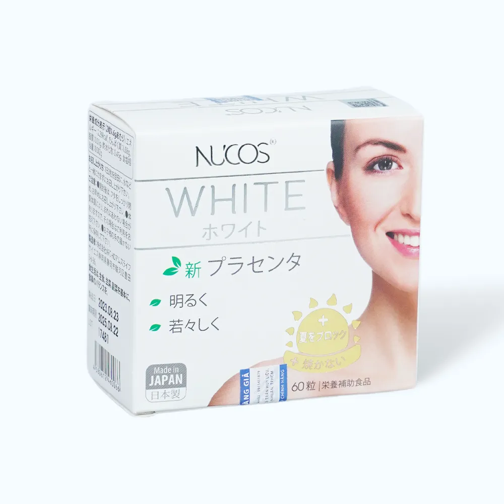 Viên uống Nucos White (hộp 60 viên) giảm thâm nám, giúp da sáng khỏe 4