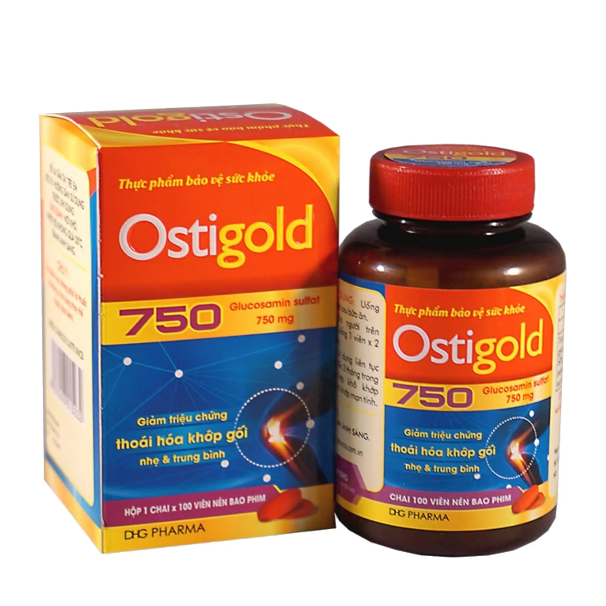 Viên uống Ostigold 750 DHG – Hỗ trợ xương khớp, bổ sung dịch khớp (100 viên)