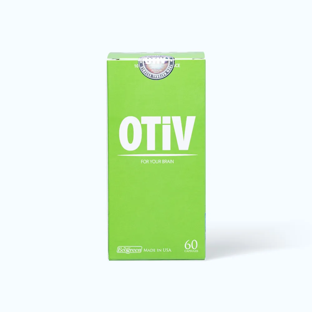 VIÊN UỐNG GIÚP CẢI THIỆN TÌNH TRẠNG THIẾU MÁU NÃO OTIV ECOGREEN 60V