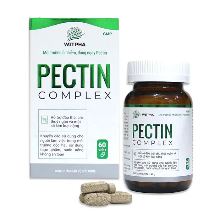 Viên uống Pectin Complex hỗ trợ chống oxy hóa, hỗ trợ tăng cường chức năng gan (Hộp 60 viên)
