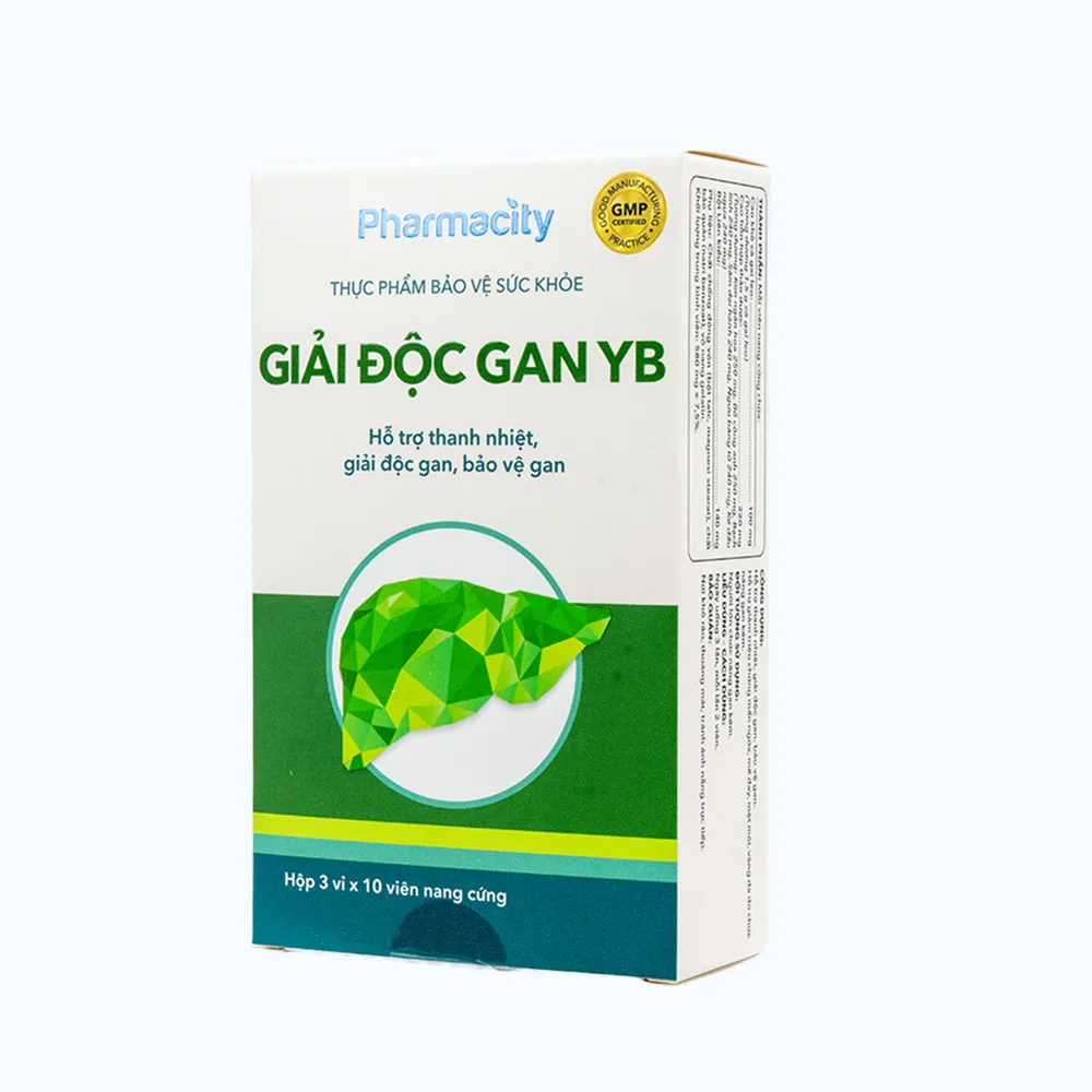 Combo 2 Hộp Viên uống Pharmacity Giải Độc Gan YB hỗ trợ thanh nhiệt, giải độc, bảo vệ gan (Hộp 30 viên nang cứng) 2