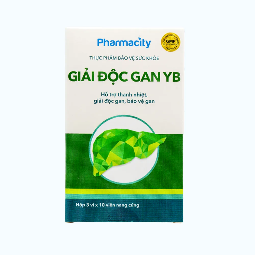 Combo 2 Hộp Viên uống Pharmacity Giải Độc Gan YB hỗ trợ thanh nhiệt, giải độc, bảo vệ gan (Hộp 30 viên nang cứng) 4