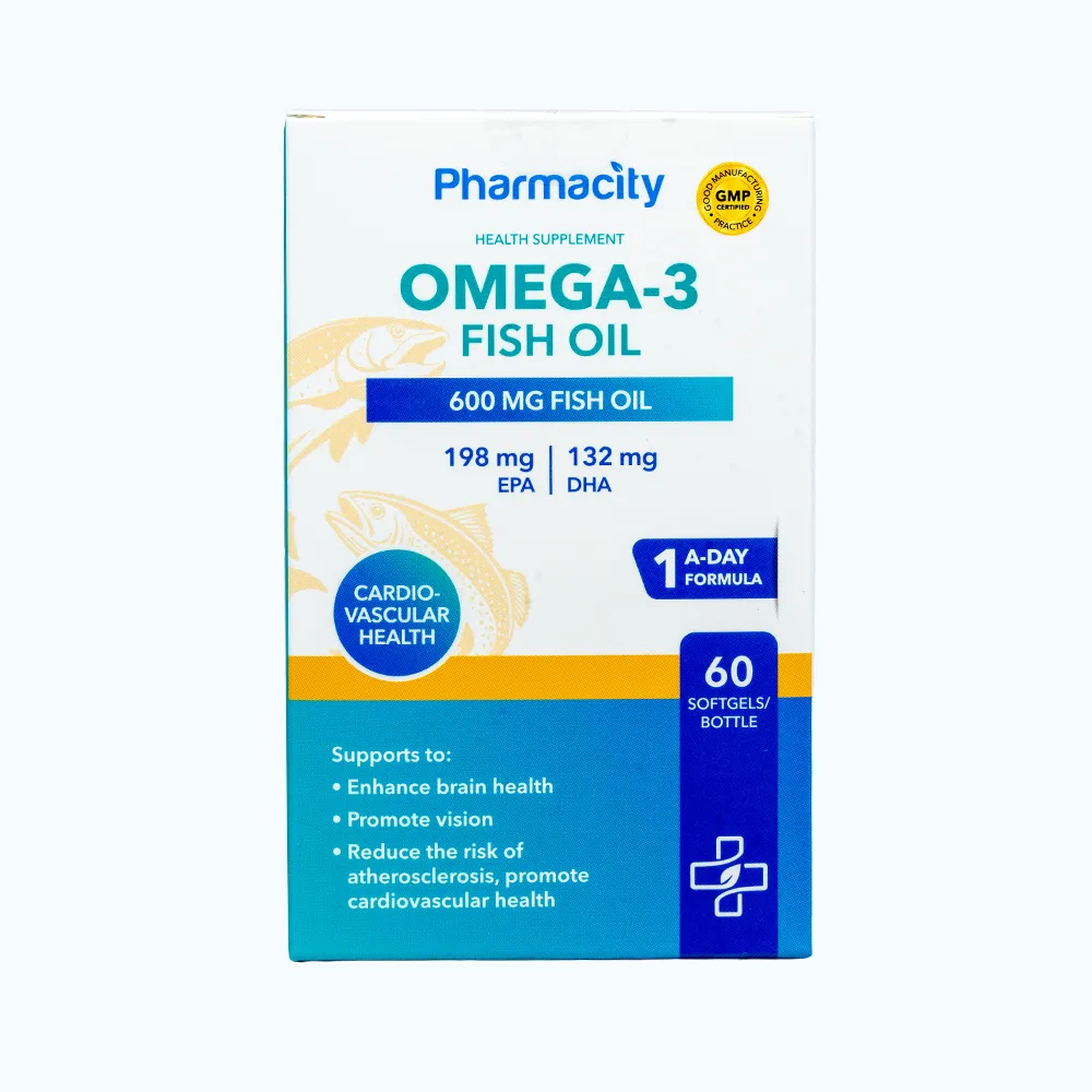 Viên uống Pharmacity Omega 3 Fish Oil bổ não, tim mạch (60 viên) 7