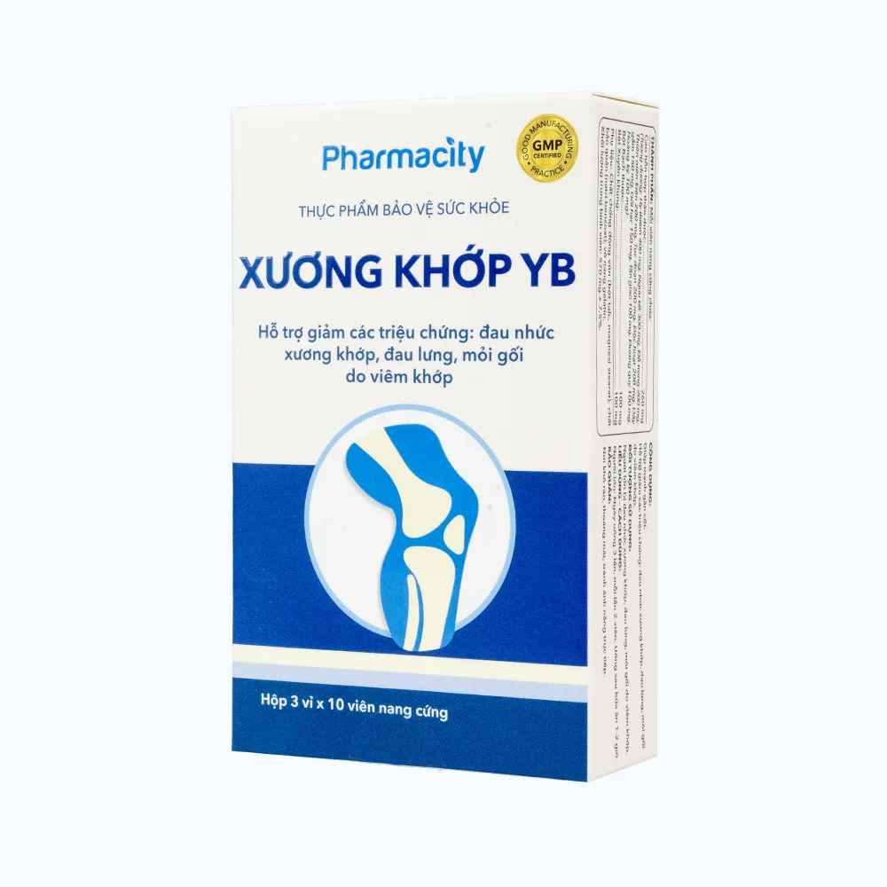 Viên uống Pharmacity Xương Khớp YB hỗ trợ giảm triệu chứng đau nhức xương khớp (Hộp 30 viên nang cứng) 2