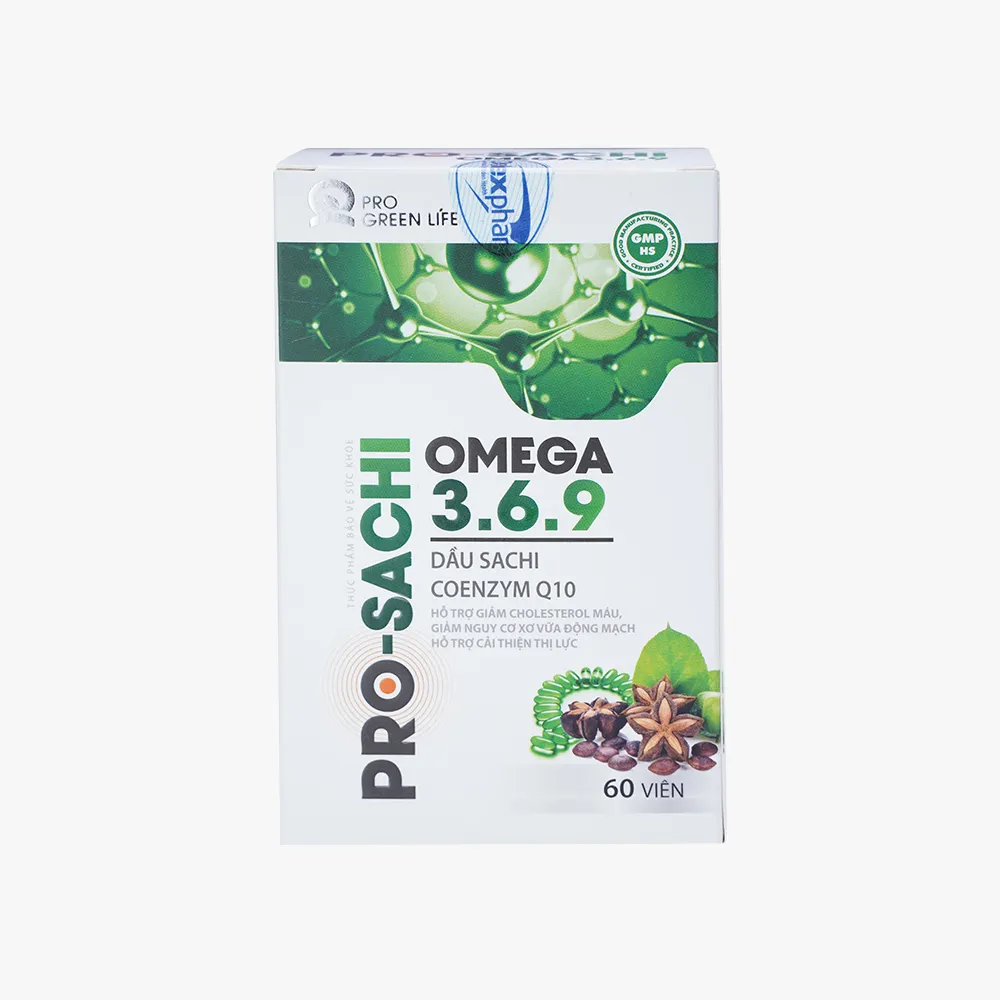 Viên uống Pro-sachi Omega 3.6.9 (Hộp 60 viên) giúp giảm cholesterol máu 2