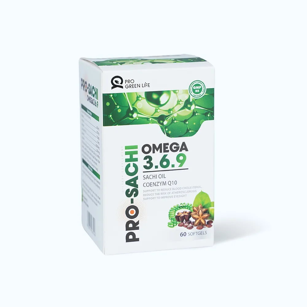 Viên uống Pro-sachi Omega 3.6.9 (Hộp 60 viên) giúp giảm cholesterol máu 3