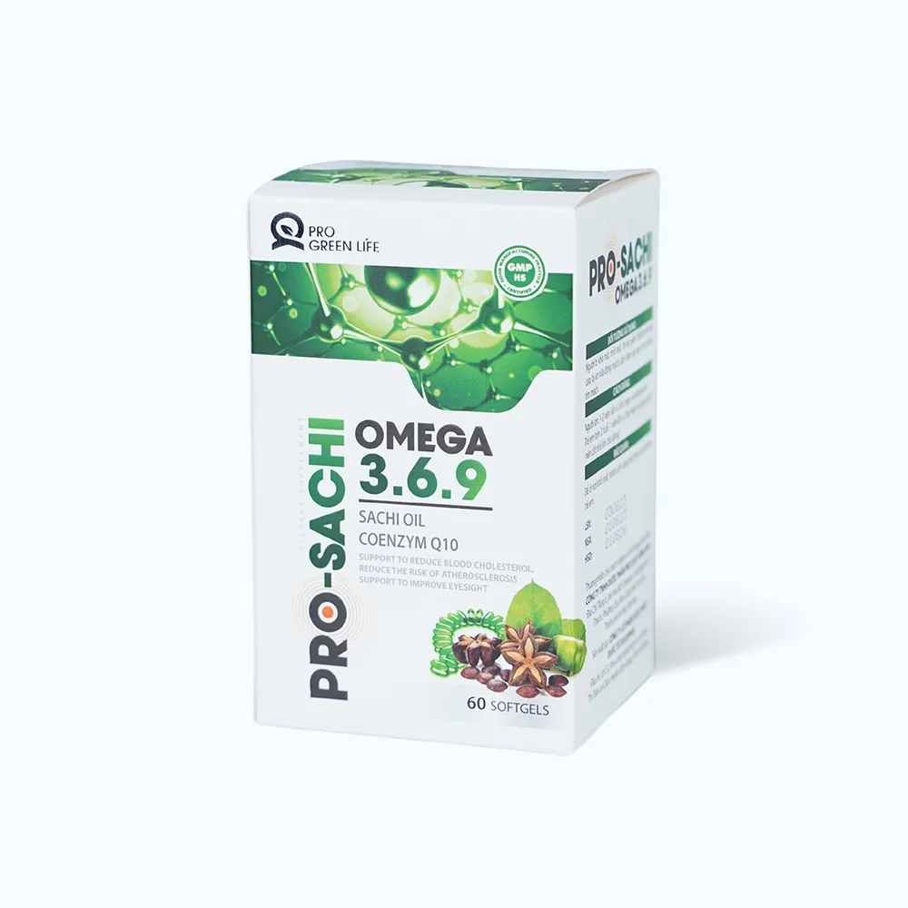 Viên uống Pro-sachi Omega 3.6.9 (Hộp 60 viên) giúp giảm cholesterol máu 4
